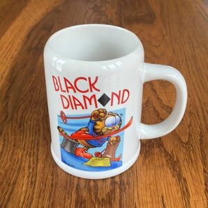 🎁2/$12   CIRCA 1978 GARFIELD BLACK DIAMOND SKIING MUG